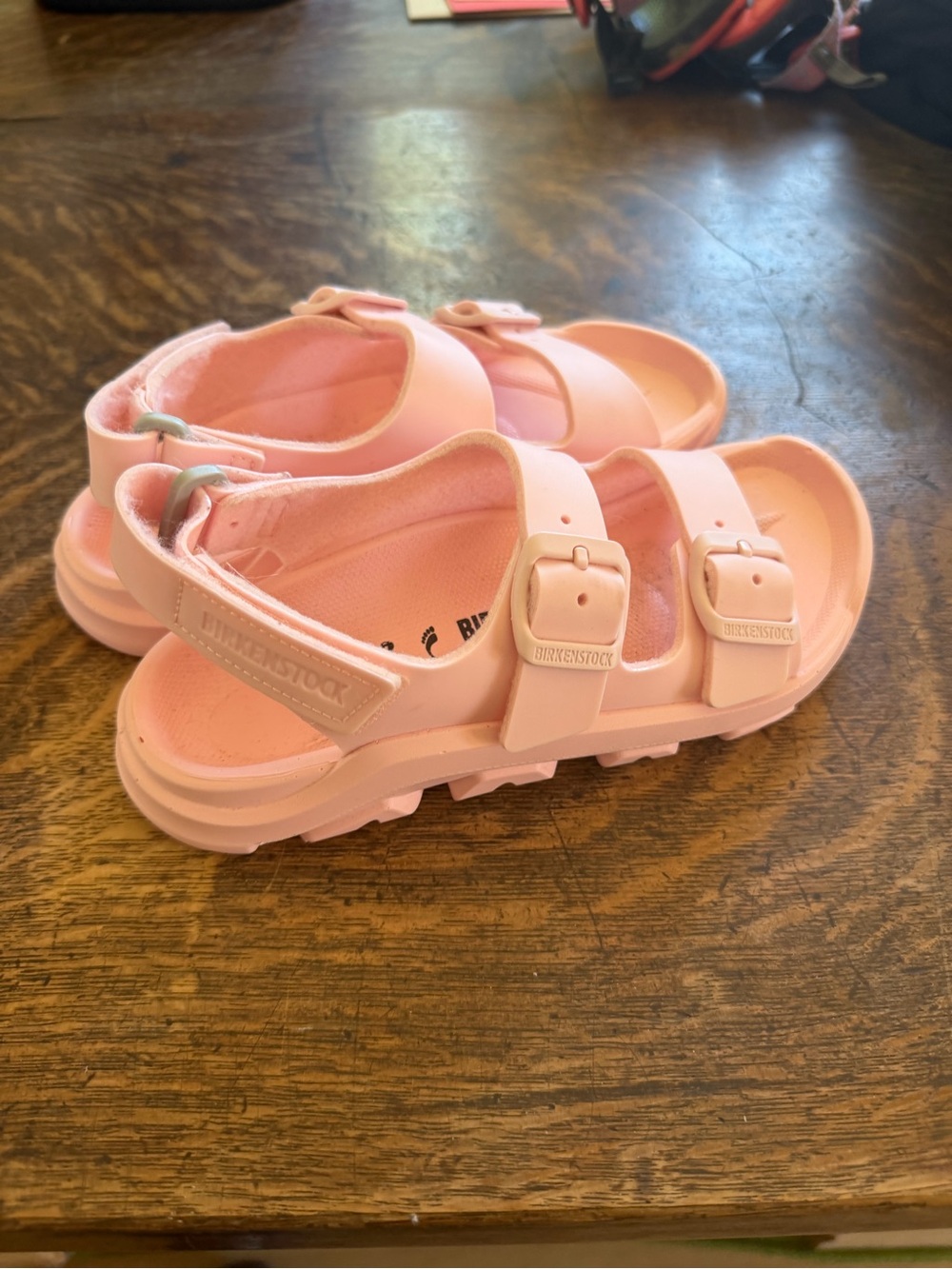 Birkenstock Kids Light Pink EVA Mogami Two-Strap Open-Toe Sandals